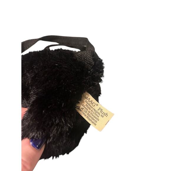 Jaag Plush Black Bear Mini Purse Vintage Little Girls - Picture 5 of 8